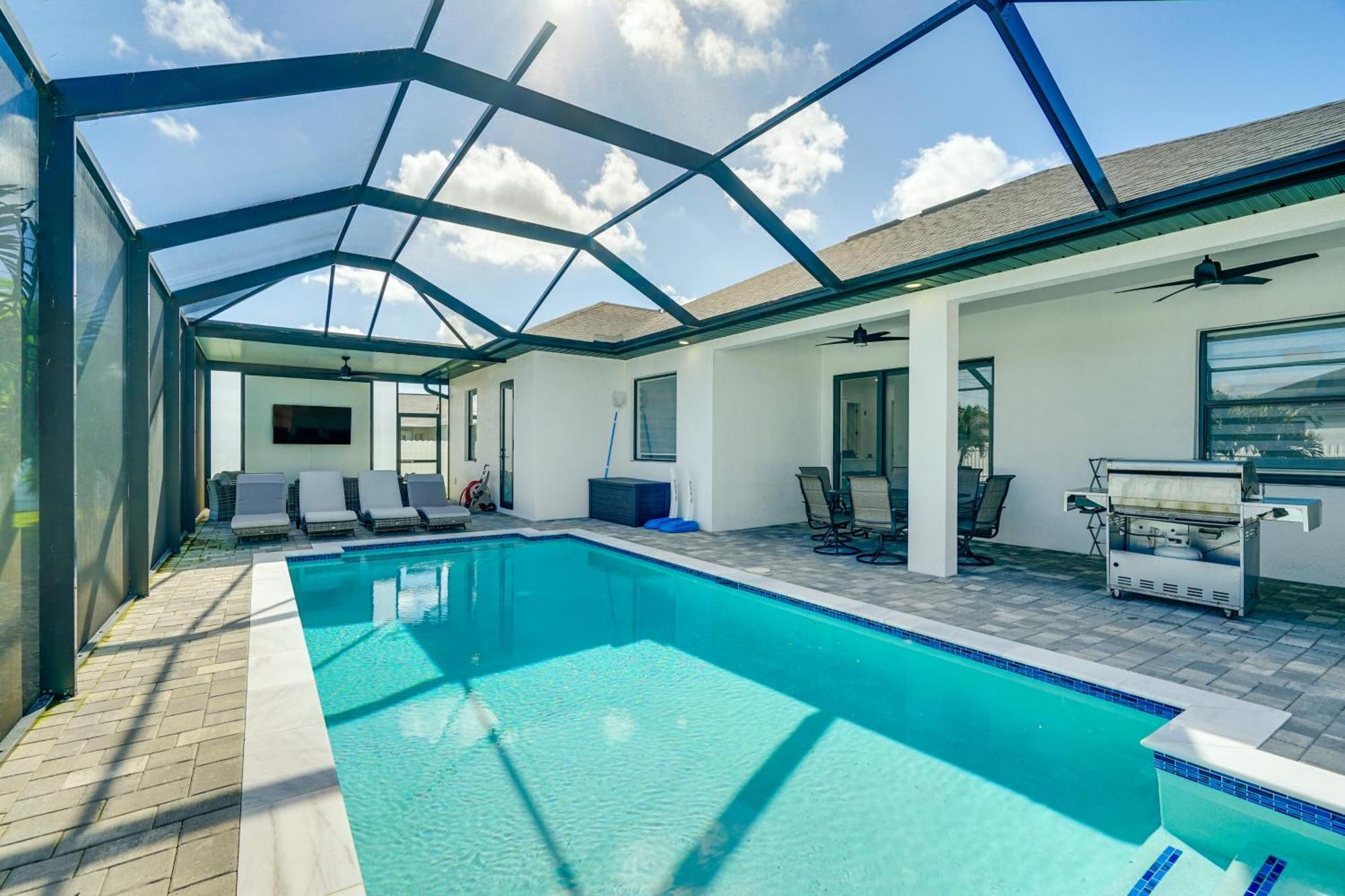 Cape Coral Escape Furnished Lanai And Private Pool! Villa Bagian luar foto